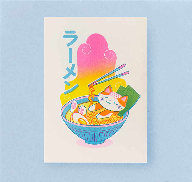 Laura LOW - Plakat "Cat Ramen"