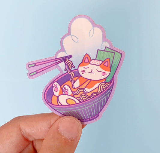 Laura LOW - Sticker "Cat Ramen"