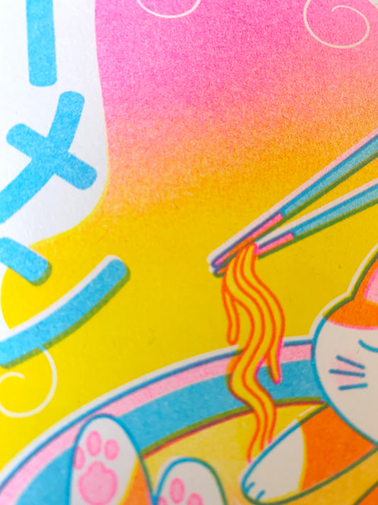 Laura LOW - Plakat "Cat Ramen"