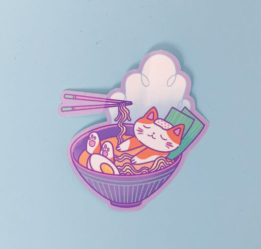 Laura LOW - Sticker "Cat Ramen"