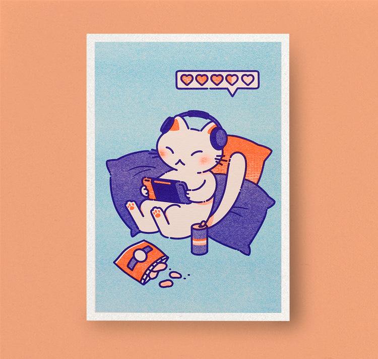 Laura LOW - Plakat "Cat Gaming"