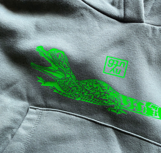 GINNY - Kinder Unikat Hoodie „Baby Krokodil“