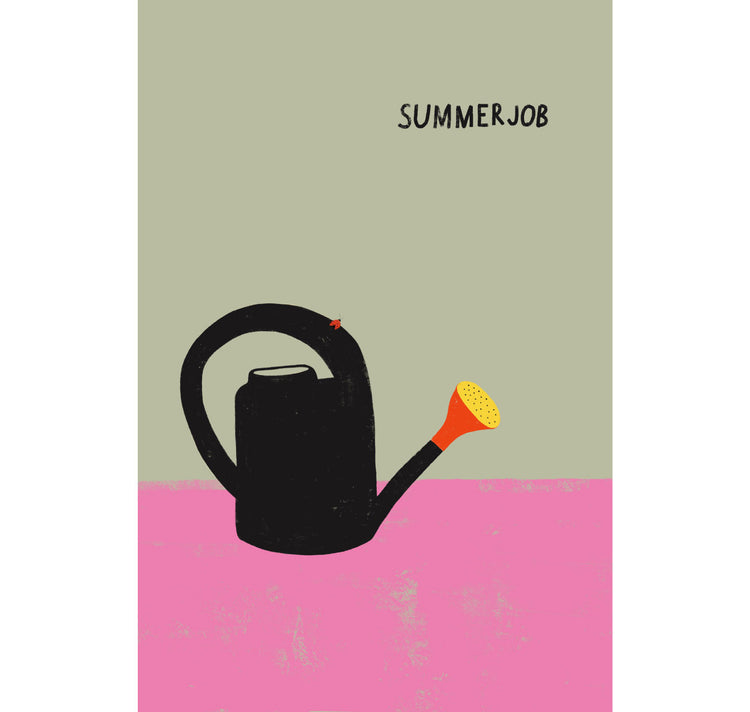 Framboise und Ketchup - Postkarte "Summerjob"