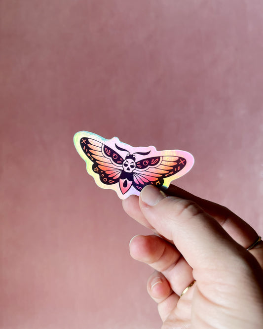 Sandra Staub - Holographic Sticker "Moth"