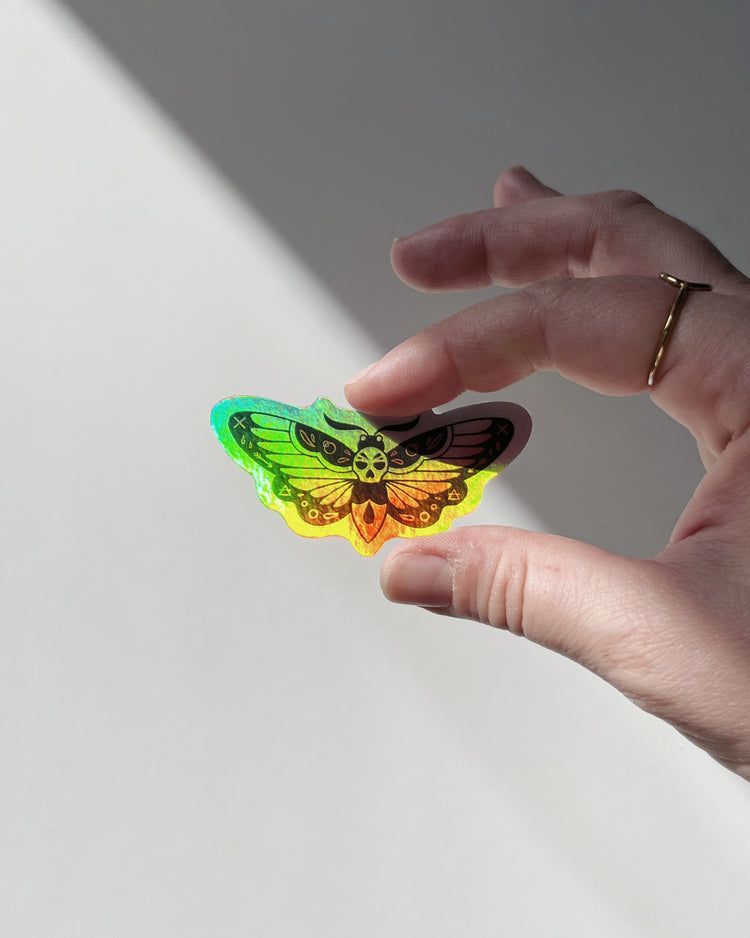 Sandra Staub - Holographic Sticker "Moth"