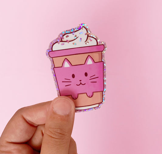 Laura LOW - Sticker "Catpuccino"