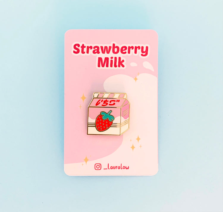 Laura LOW - Pin "Strawberry milk"