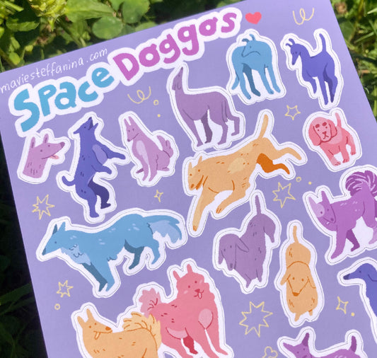 Mavie Steffanina - Stickersheet "Space Dogs"