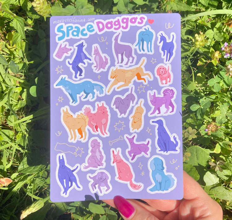 Mavie Steffanina - Stickersheet "Space Dogs"