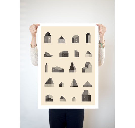 Milly Miljkovic - Plakat "Houses"