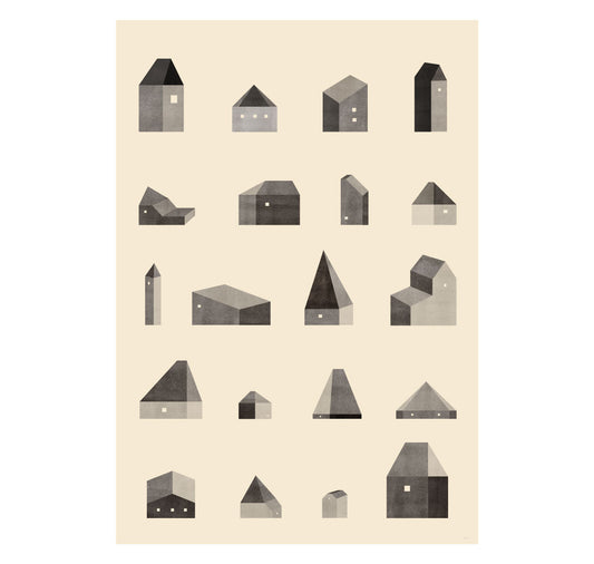 Milly Miljkovic - Plakat "Houses"