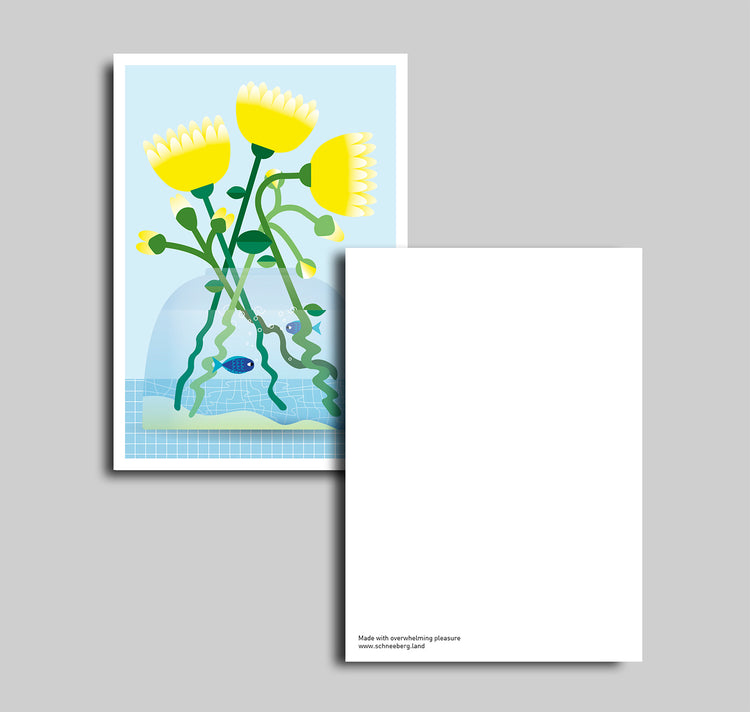 Anna-Lisa Schneeberger - Postkarte "Blumenabo II"