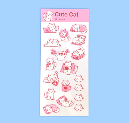 Laura LOW - Stickers "Cute Cat"