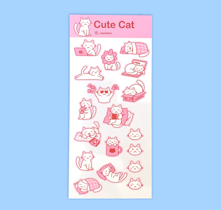 Laura LOW - Stickers "Cute Cat"