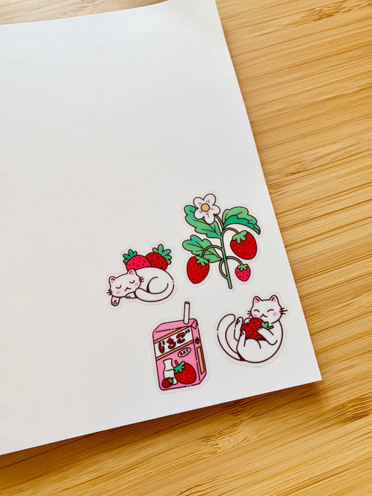 Laura LOW - Stickersheet "Strawberry"