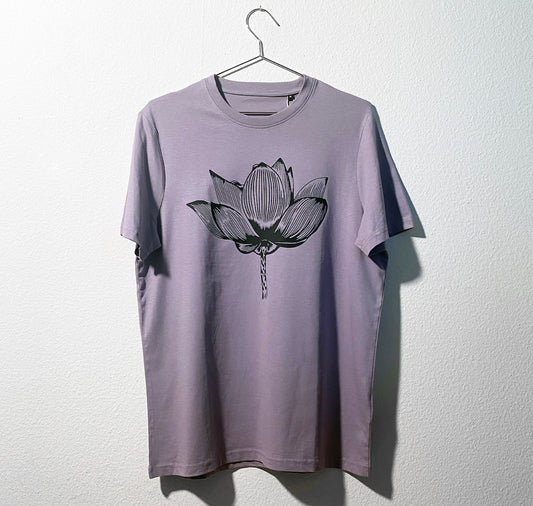 GINNY - Unikat T-Shirt Herren „Lotus“ (M)