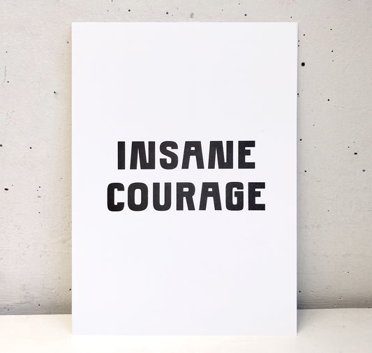 Studio Bitzi - Karte "Insane Courage"