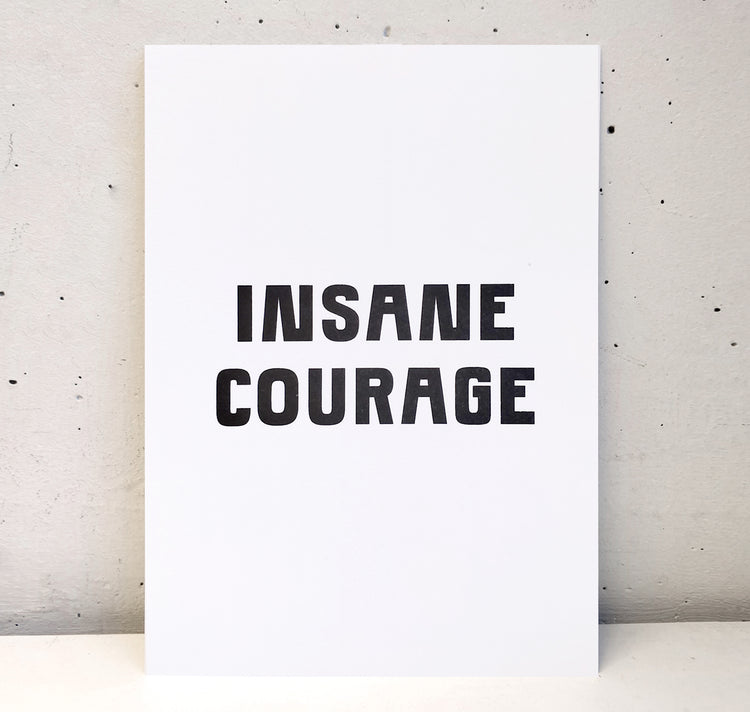 Studio Bitzi - Karte "Insane Courage"