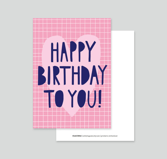 estheticgoods - Postkarte "Happy Birthday"