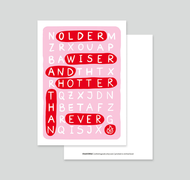 estheticgoods - Postkarte "Hotter Than Ever"