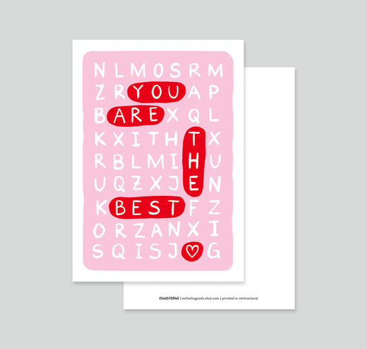 estheticgoods - Postkarte "You Are The Best"