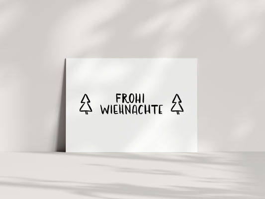 Pomba - Postkarte "Frohi Wiehnachte"