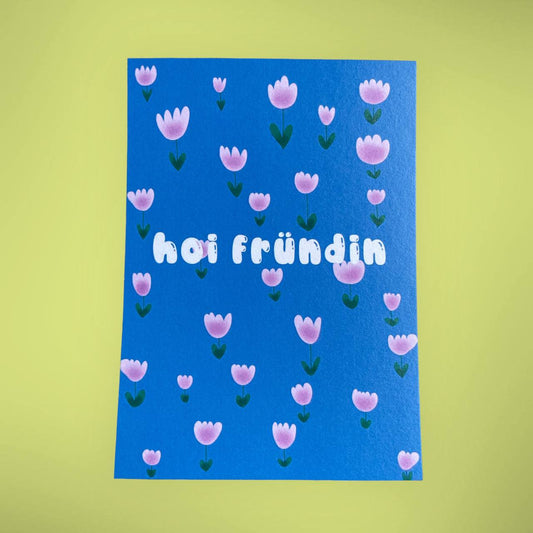 arion illustriert - Postkarte "Hoi Fründin"