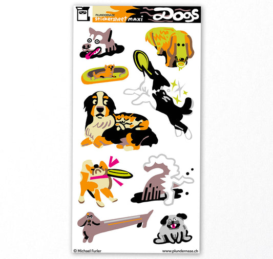 Plundernase - Stickerbogen "Dogs”