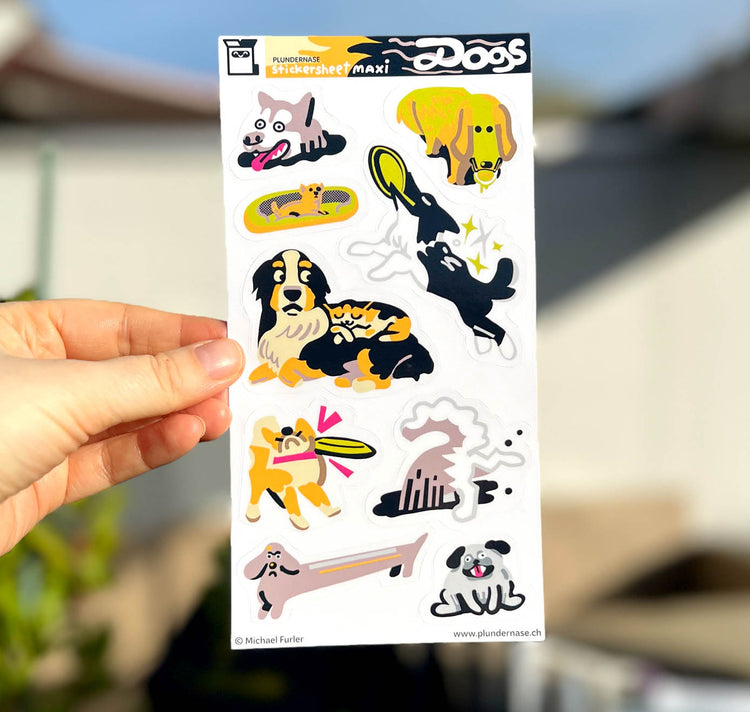 Plundernase - Stickerbogen "Dogs”