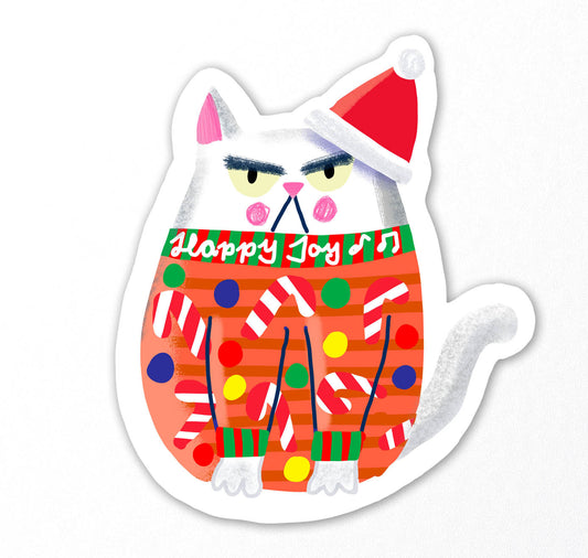 Plundernase - Sticker “Grumpy Christmas Cat”