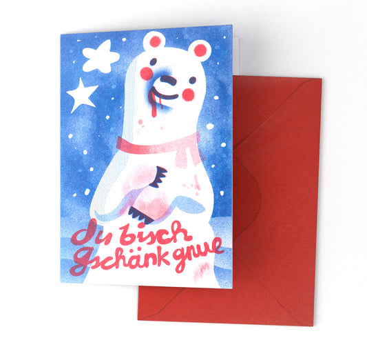 Plundernase - Karte "Weihnachtsgruss Geschenk genug”