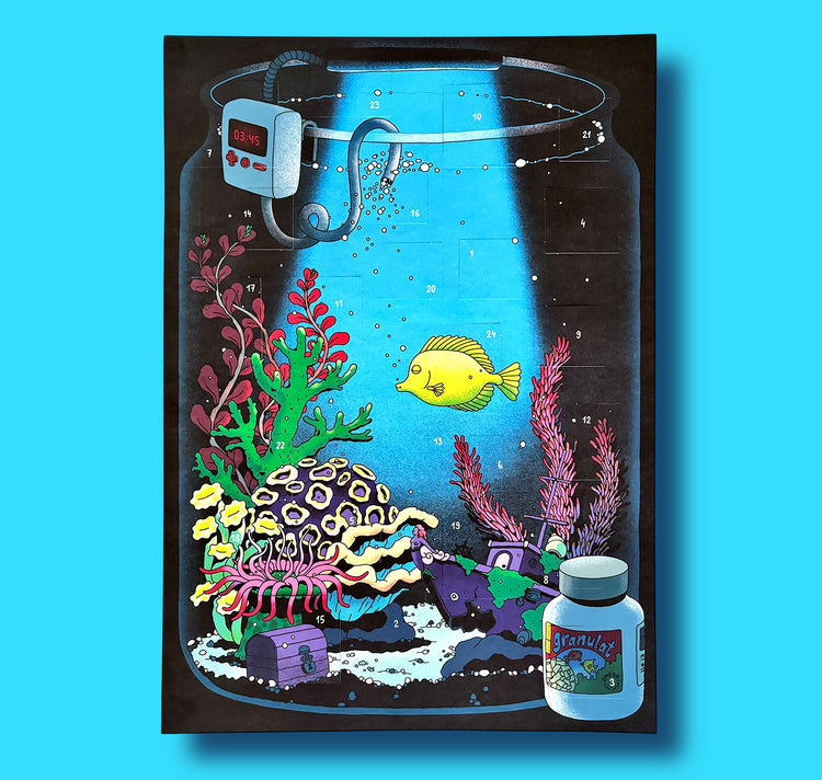 Salamihochdrei - Adventskalender "Aquarium"