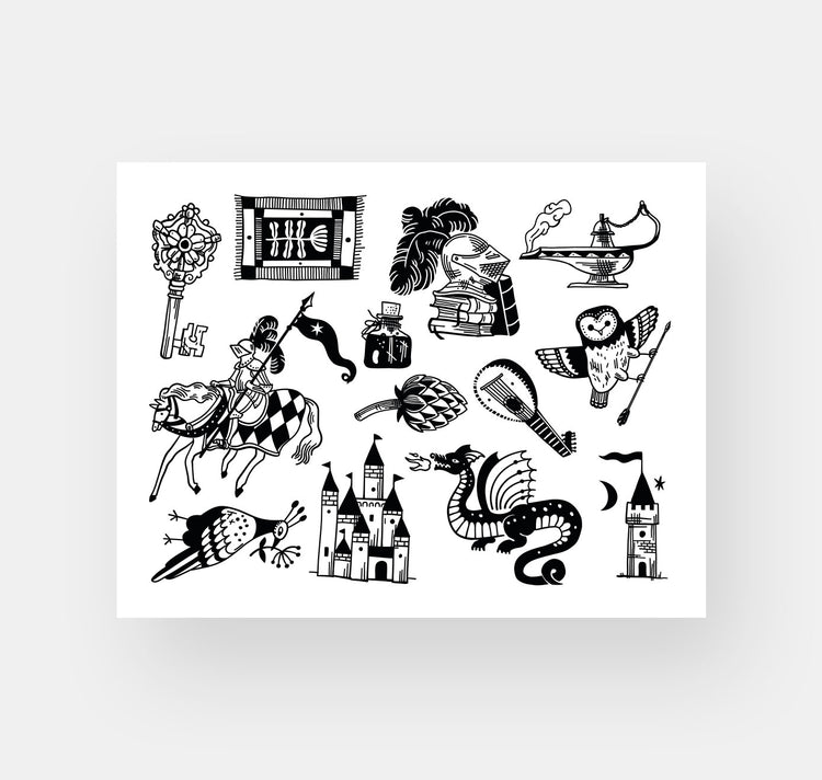 Takelwerk - Temporary Tattoos "Mittelalter & Märchen"