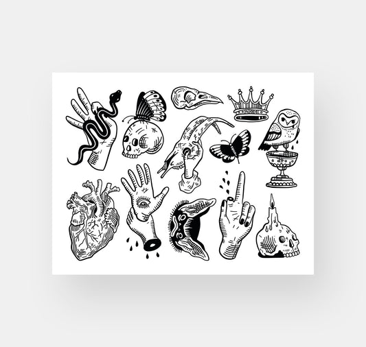 Takelwerk - Temporary Tattoos "Okkult Collection"