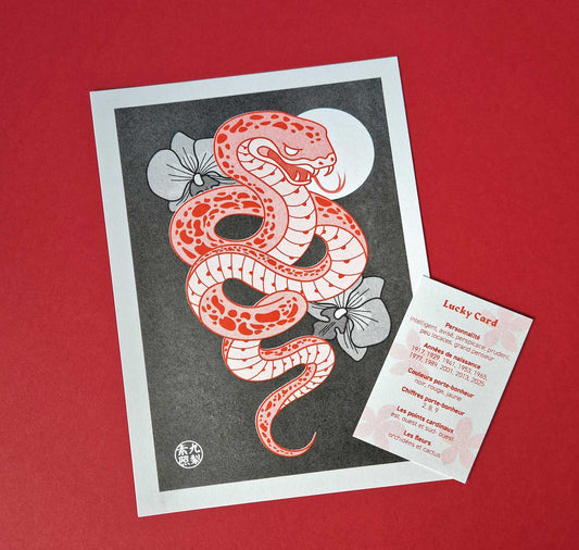 Kristell Silva Tancun - Plakat "Signe Chinois Serpent"