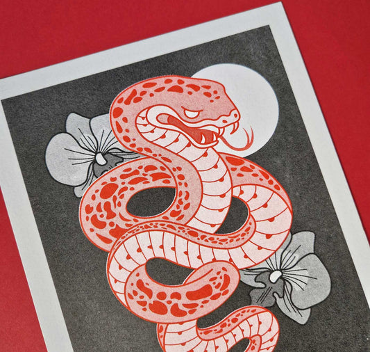 Kristell Silva Tancun - Plakat "Signe Chinois Serpent"